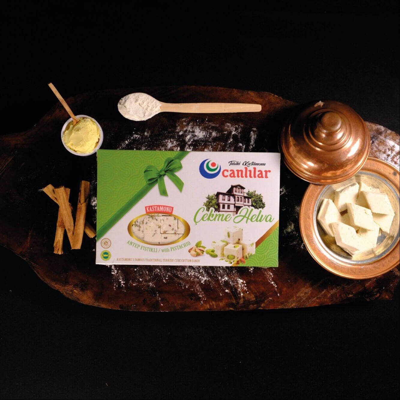 Çekme Helva Antep Fıstıklı  550 gr