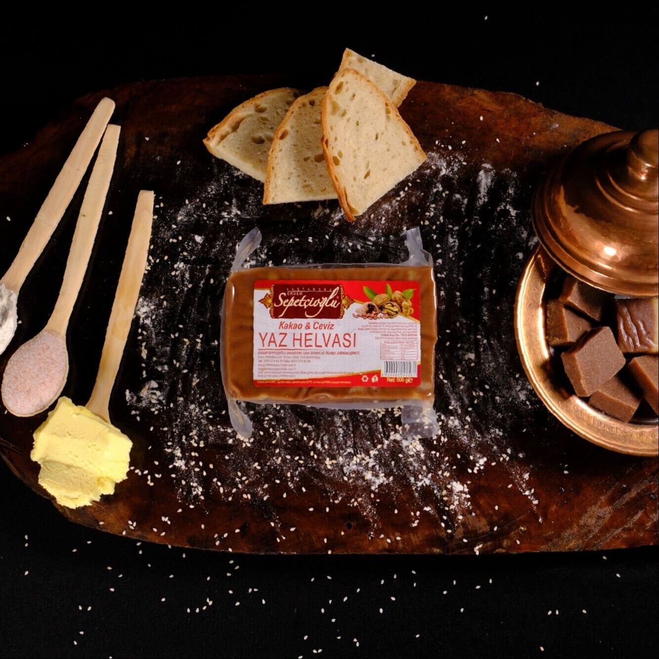 Kakaolu ve Cevizli Yaz Helvası 500 gr