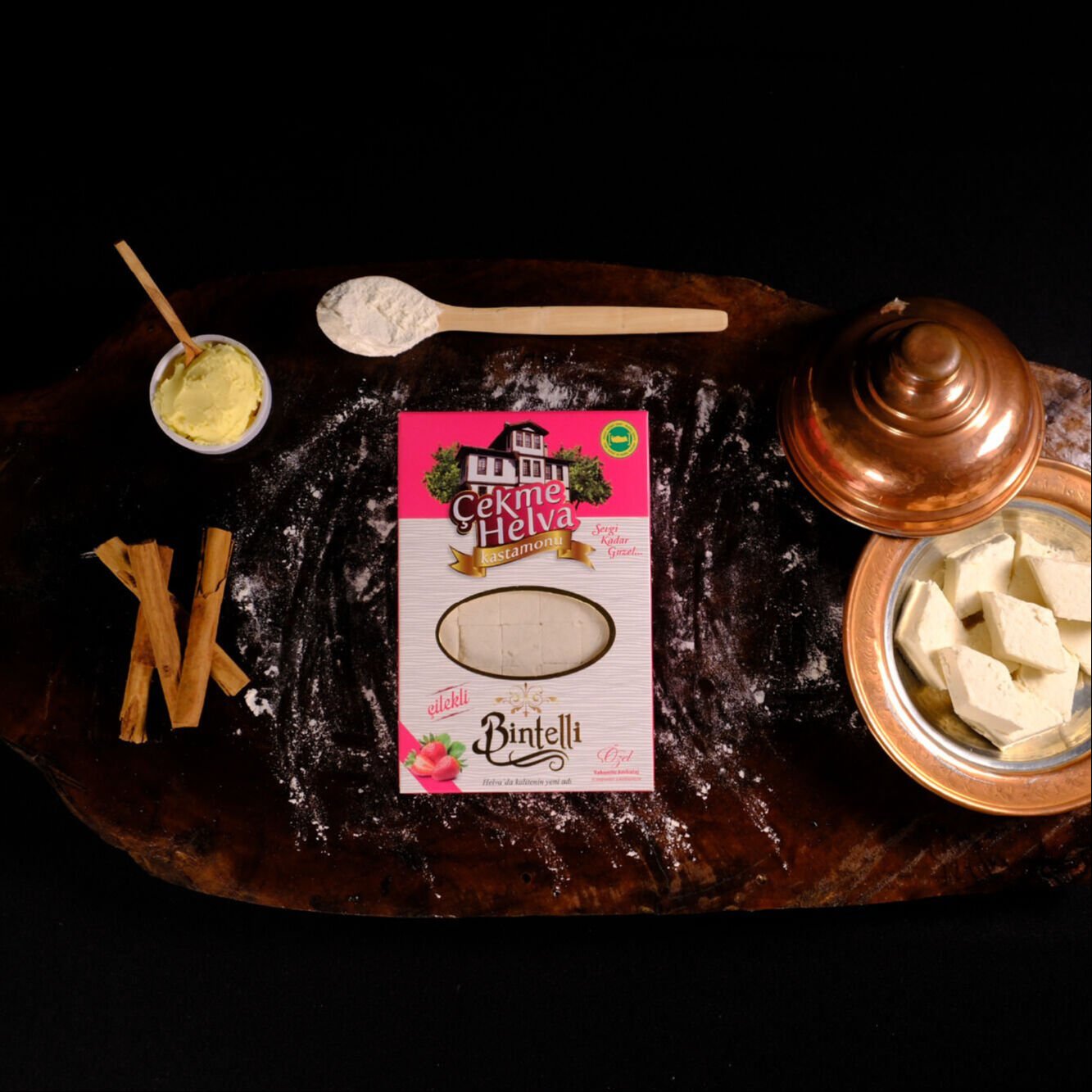 Çilekli Çekme Helva  250 gr