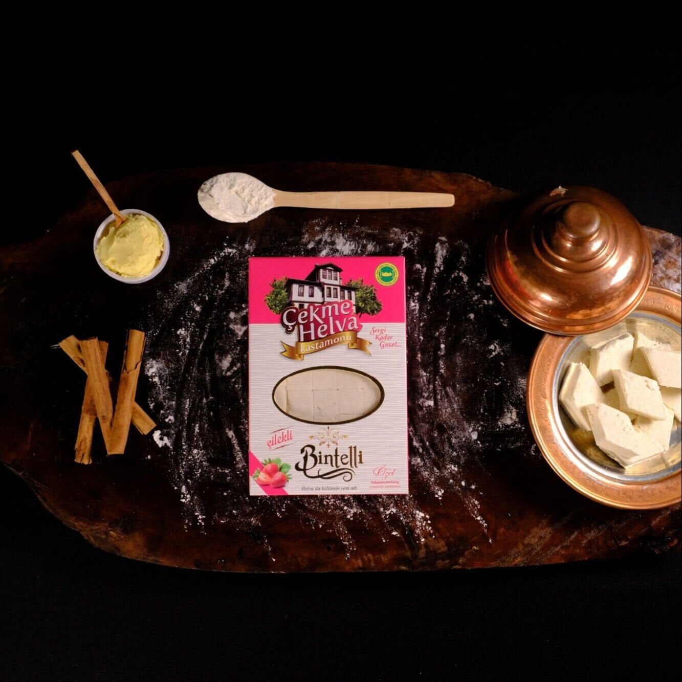 Çilekli Çekme Helva  250 gr