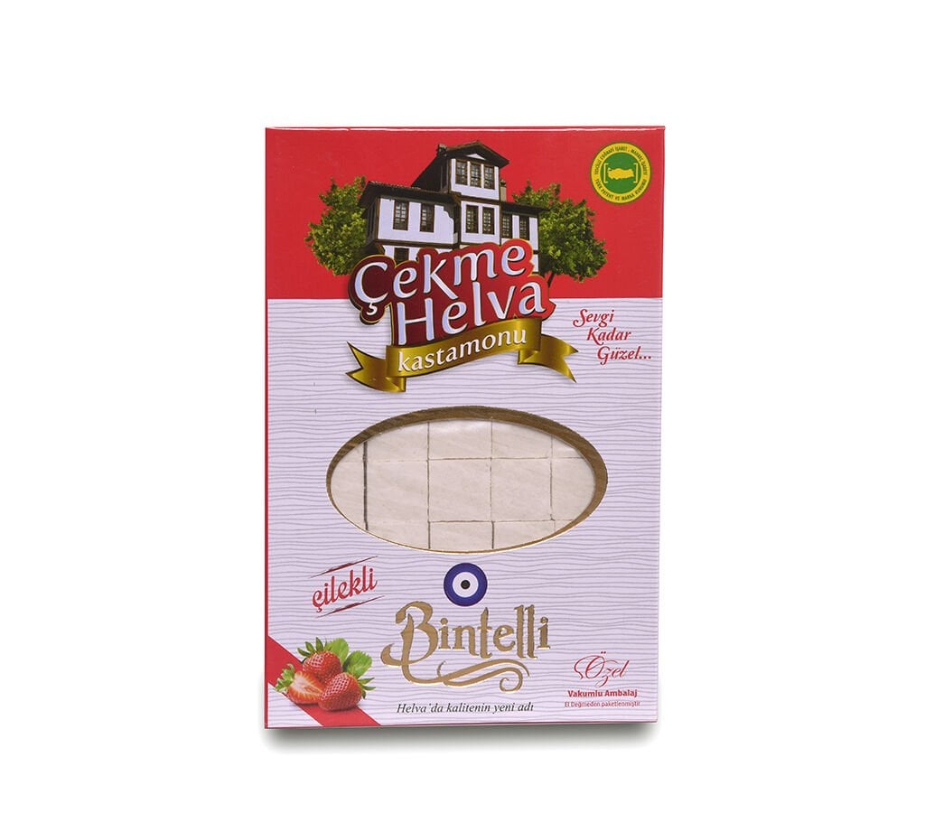 Çilekli Çekme Helva  250 gr
