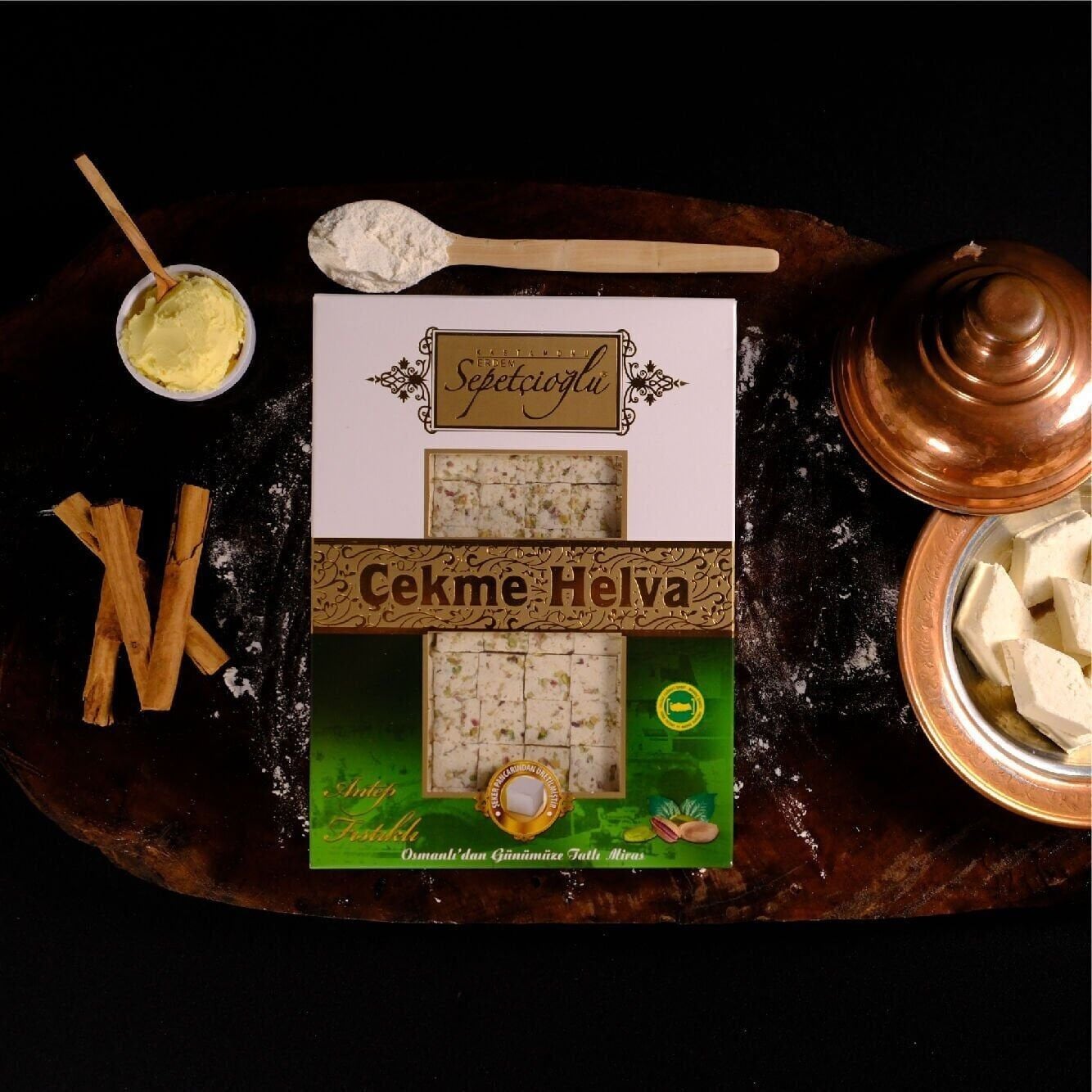 Antep Fıstıklı Çekme Helva 550 gr