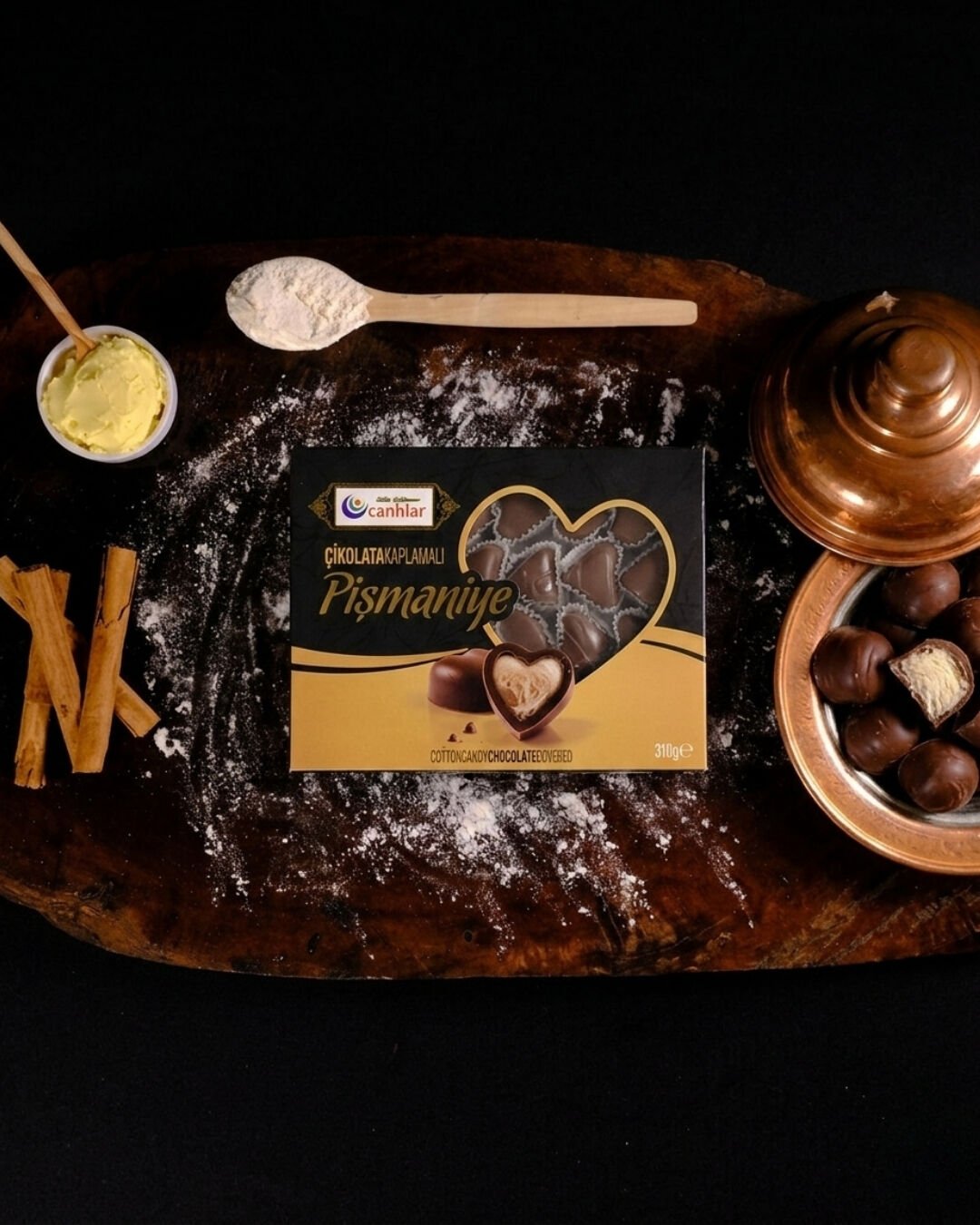 Çikolata Kaplı Kalpli Pişmaniye 310g